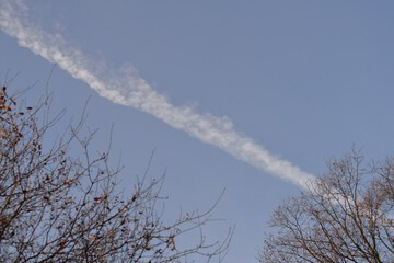 Abgasstrahl Flugzeug