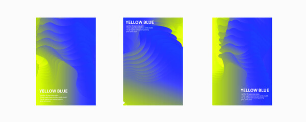 yellow blue background. yellow blue fluid background illustration. modern blue yellow background. perfect for printed materials, banners, promotional media, flyers, book covers and more