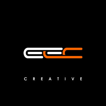 EEC Letter Initial Logo Design Template Vector Illustration