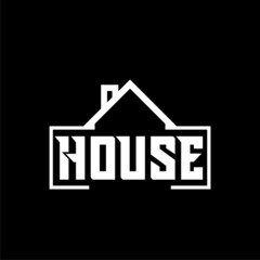 House icon isolated on dark background