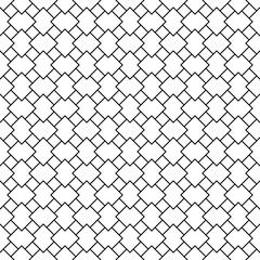 Seamless geometric pattern with lines. Vector background. White and black. Simple lattice graphic design