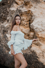beautiful girl on the beach (sea / ocean)