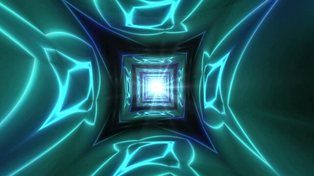 Abstract Cyberspace Animation Background, Loop
