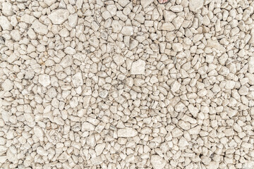 Expanse of white gravel. Useful image as background