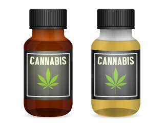 Medicinal cannabis bottle set