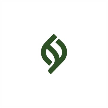 initials h logo vector template leaf