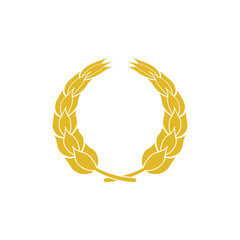 wheat logo icon design template vector