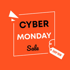 Abstract Cyber Monday sale template new year 2022 of social Media Post