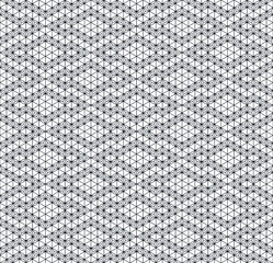 Seamless traditional Japanese ornament Kumiko.Black color lines.