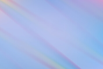 Rainbow prism light rays holographic background.