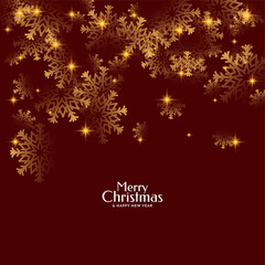Fototapeta premium Merry Christmas festival glowing stars snowflakes background