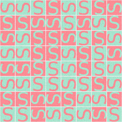 Abstract Geometric Pattern generative computational art illustration