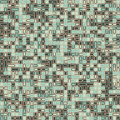 Fototapeta premium Abstract Geometric Pattern generative computational art illustration