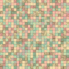 Fototapeta premium Abstract Geometric Pattern generative computational art illustration