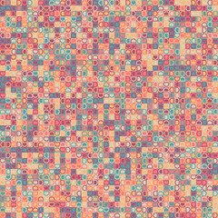 Fototapeta premium Abstract Geometric Pattern generative computational art illustration