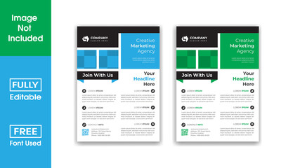 Business flyer design template.. Corporate flyer design for multipurpose. Flyer design in A4 size.	