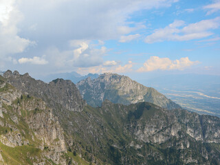 Alpi Feltrine mountains. South-Eastern Alps. Italy