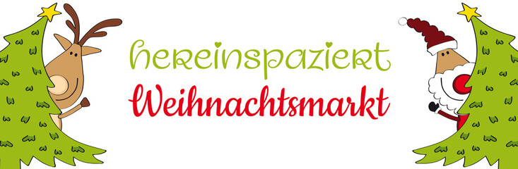 Weihnachtsmarkt - Hereinspaziert