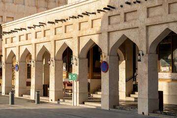 Obraz premium Souq Waqif is a souq in Doha, in the state of Qatar. The souq is known for selling traditional garments, spices, handicrafts, and souvenirs