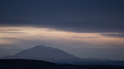 The infamous Mt Hekla volcano in South Iceland.