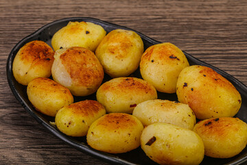 Roasted baby potato in the bowl