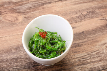 Asian traditional chukka salad in the bowl