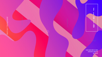 Minimal Flyer. Futuristic Screen. Blue Plastic Shape. Color Rainbow Cover. Fluid Poster. Wave Landing Page. Vibrant Paper. Colorful Composition. Lilac Minimal Flyer