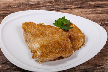 Roasted delicous seafood - stingray wings