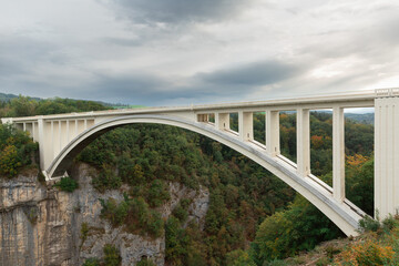 two bridges of La Caille, France