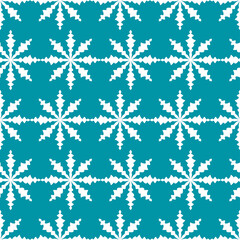 Seamless pattern for New Year. Winter background with snowflakes