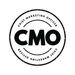 CMO - Chief Marketing Officer acronym, business concept background