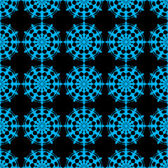 Seamless pattern for New Year. Winter background with snowflakes