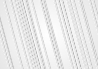 Obraz premium Grey paper stripes abstract geometric minimal background. Vector design