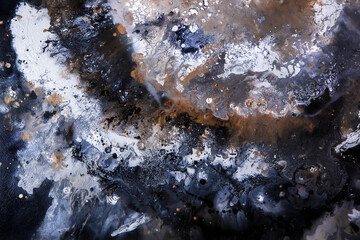 Marble. Liquid paints. Grunge texture. Abstract painting. Modern art.