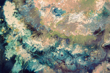 Marble. Liquid paints. Grunge texture. Abstract painting. Modern art.