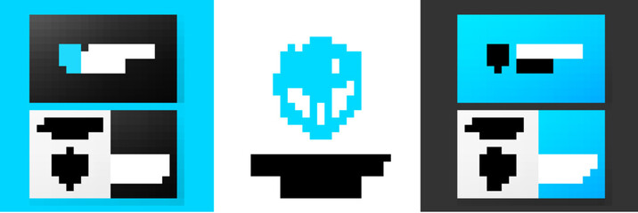 Blue line Plane propeller icon isolated on white background. Vintage aircraft propeller. Logo design template element. Vector © vector_v