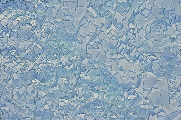 ice hummocks baikal top view texture, abstract background winter broken ice