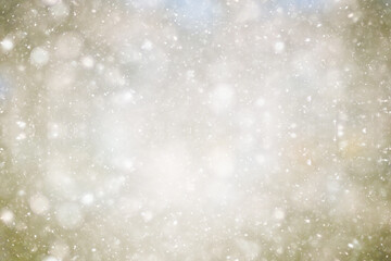 Obraz premium abstract white light blurred snow background, glamor christmas glow design