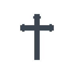 Holly cross icon ( vector illustration )