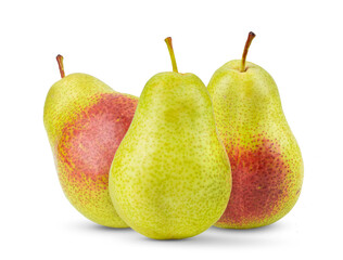 pears isolated on white