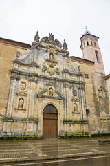 Fototapeta na wymiar Baroque facade of the Monastery of San Zoilo in Carrion de los Condes. Province of Palencia 