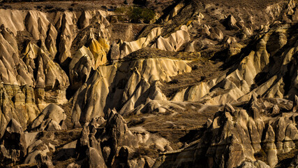 The mountains of Cappadocia, Turkey.