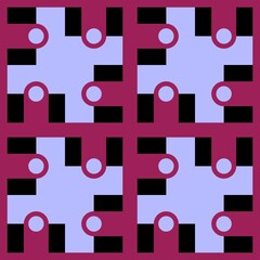 Geometric pattern for fabrics and textiles and packaging and gifts and cards and linens 