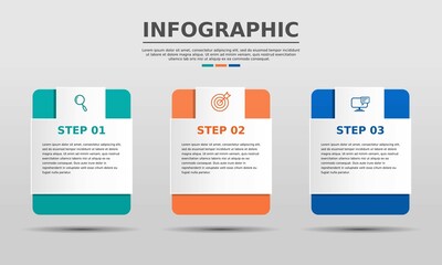 modern business infographic template design