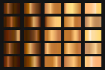 Naklejka premium Gradation backgrounds vector set. Gradients collection. Vector illustration.