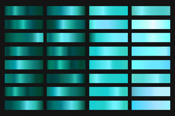 Gradation backgrounds vector set. Gradients collection. Vector illustration.