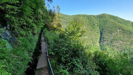 Fototapeta na wymiar Levada and valley walks in Madeira