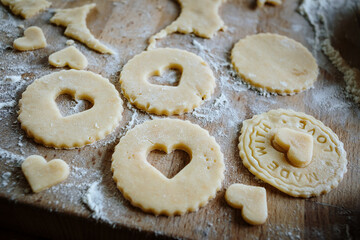 Homemade shortbread cookies. Christmas cookies. Gingerbreads.
