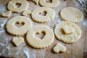 Homemade shortbread cookies. Christmas cookies. Gingerbreads.