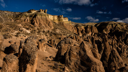Fototapeta na wymiar The mountains of Cappadocia, Turkey.